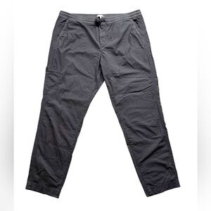 L.L. Bean Stretch Ripstop Pull On Pants size 1X Slim Leg Gray Casual